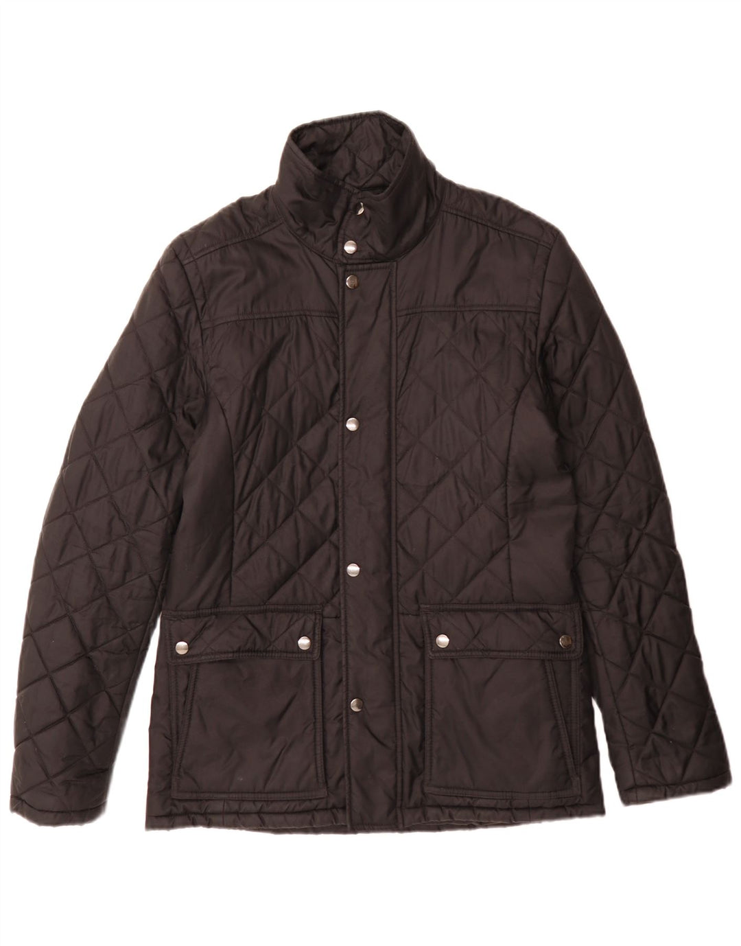 Reiss Herren Steppjacke UK 38 Mittelschwarzes Nylon