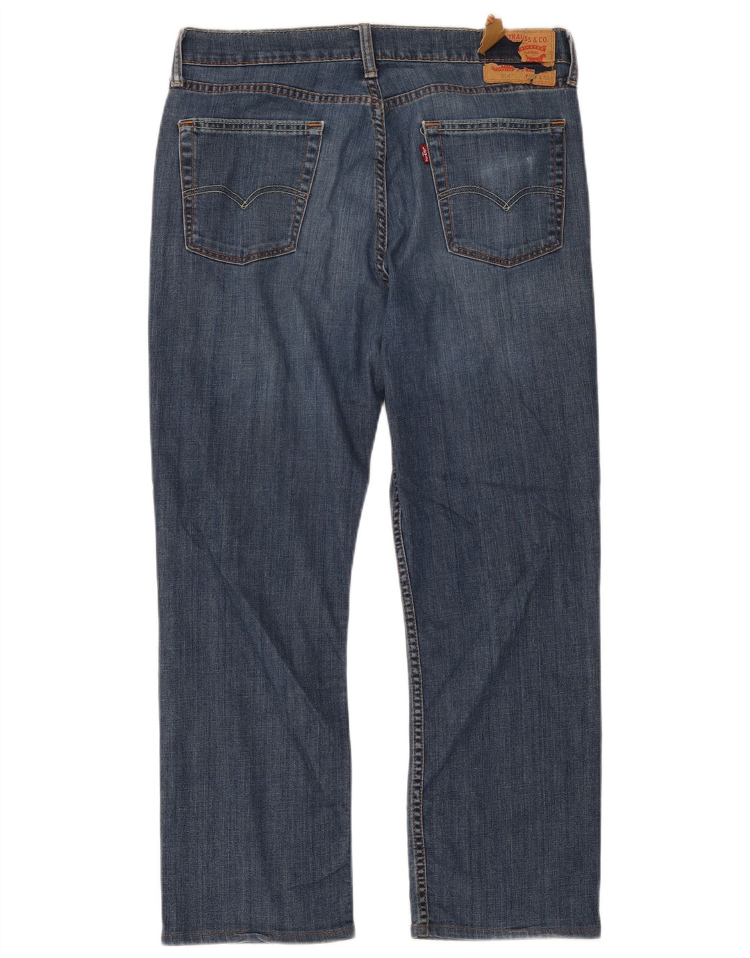 Levi's Herren 514 Straight Jeans W34 L32 Blaue Baumwolle