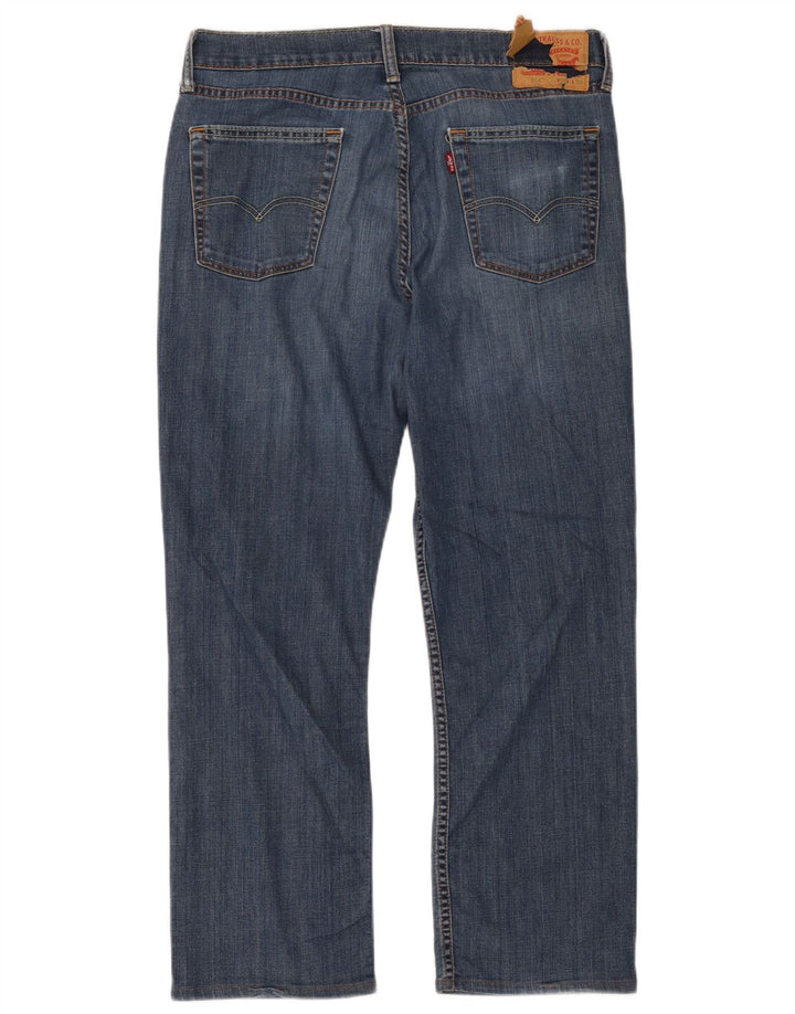 Levi's Herren 514 Straight Jeans W34 L32 Blaue Baumwolle