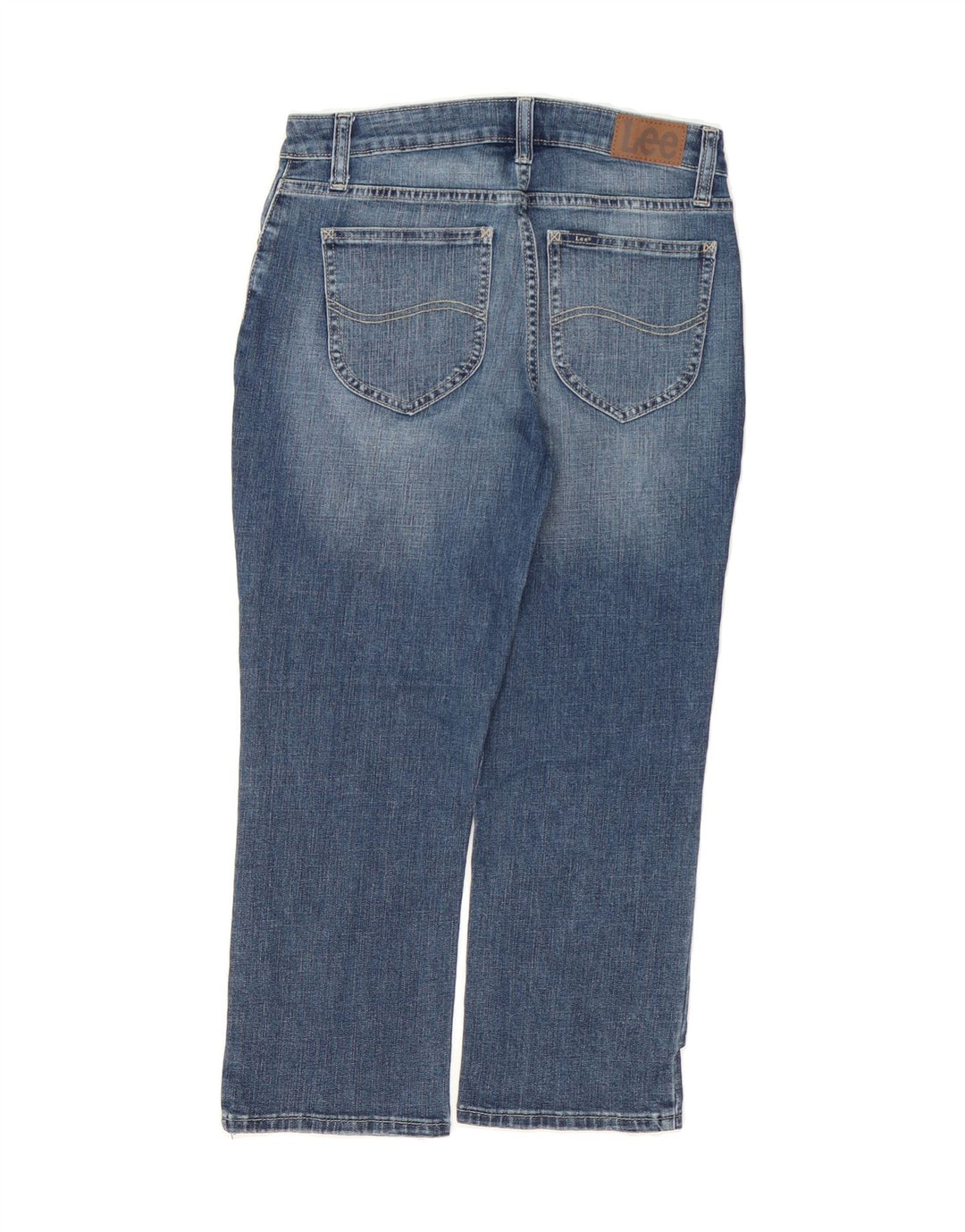 LEE Womens Regular Fit Mid Rise Capri Jeans US 6 Medium W30 L22 Blue Vintage Lee and Second-Hand Lee from Messina Hembry 