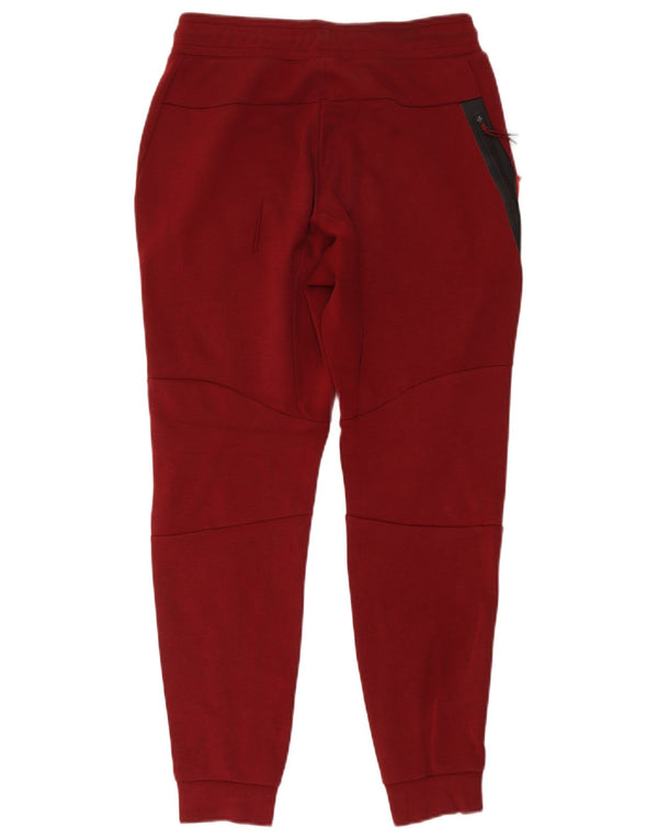 Nike Mens Tracksuit Trousers Joggers Small Burgundy Colourblock Sports