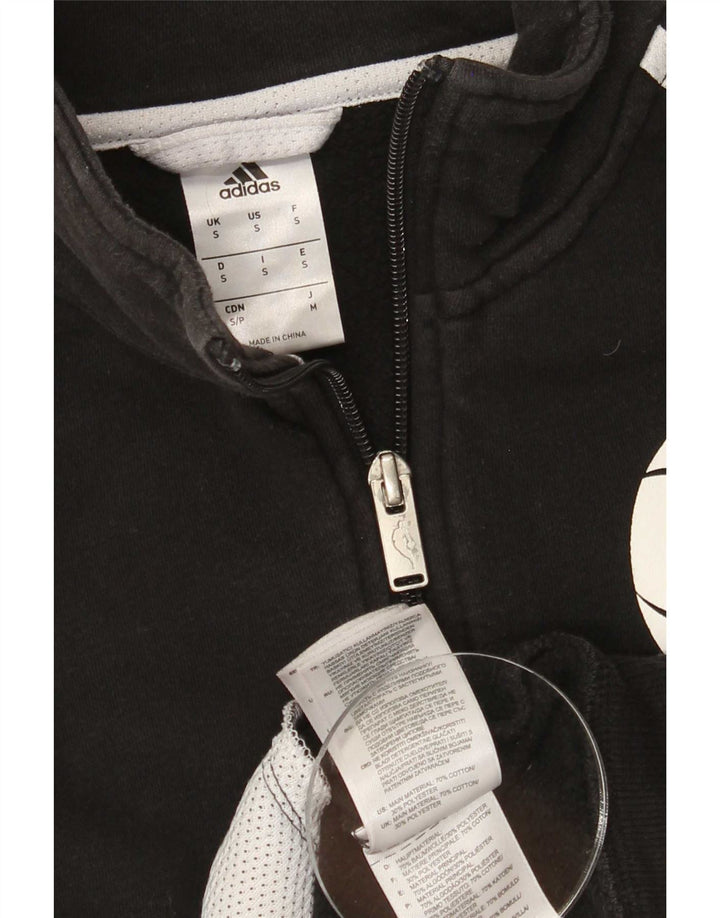 Adidas Herren Brooklyn Nets Grafik-Trainingsanzug-Oberteil, Jacke, Größe S, Schwarz, Baumwolle