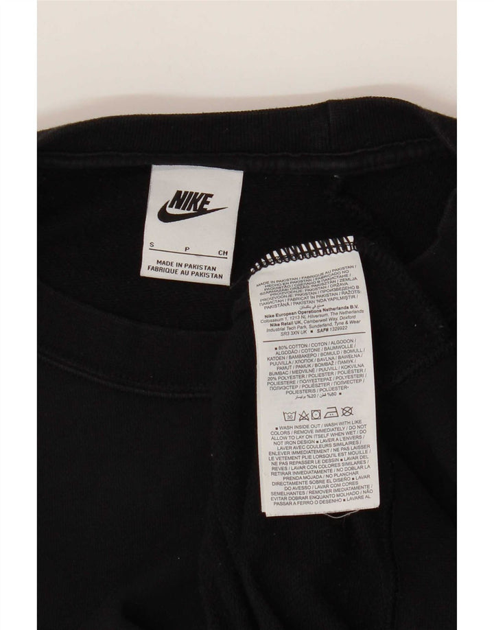 Nike Damen-Sweatshirt in Übergröße, Größe S, Schwarz, Baumwolle, UK 10