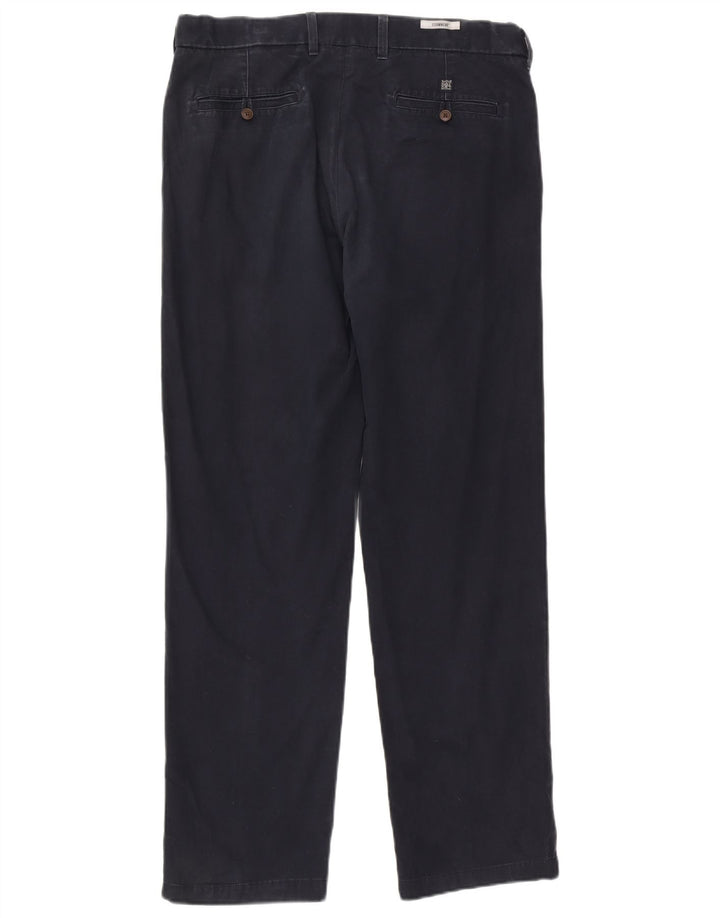 Marks & Spencer Herren-Chinohose, normal, W36, L33, Marineblau, Baumwolle