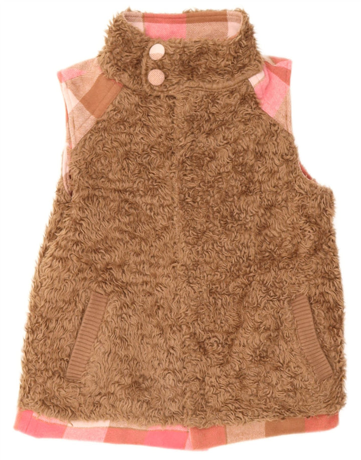Animal Damen Wendeweste UK 14 Mittelrosa kariert