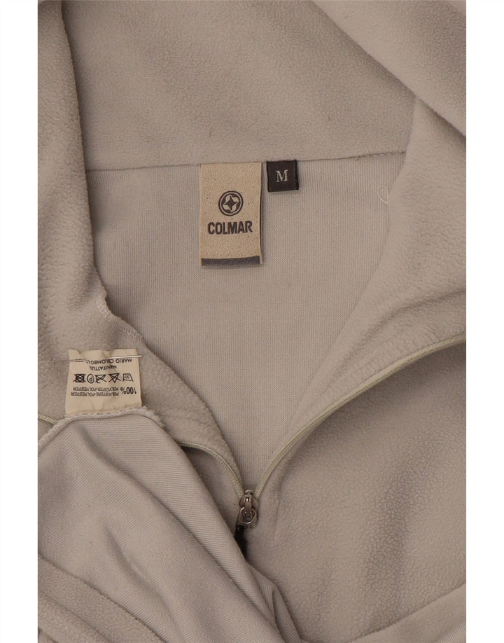 Colmar Herren-Fleecepullover mit Reißverschluss am Hals, mittelgraues Polyester