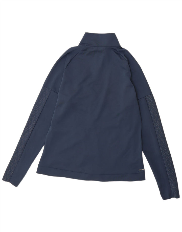 Adidas Damen Climalite Trainingsanzug Top Jacke UK 18 XL Marineblau Polyester
