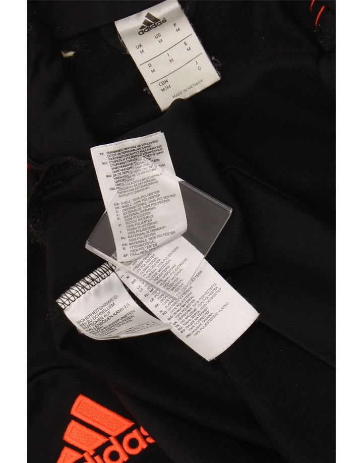 ADIDAS Herren-Trainingsanzug-Top-Jacke, Mittelschwarzes Farbblock-Polyester