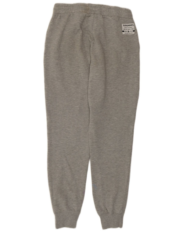 Superdry Damen-Trainingshose, Jogginghose, UK 12, mittelgraue Baumwolle