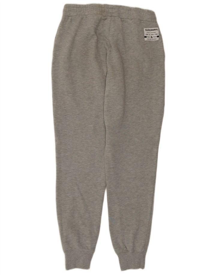 Superdry Damen-Trainingshose, Jogginghose, UK 12, mittelgraue Baumwolle