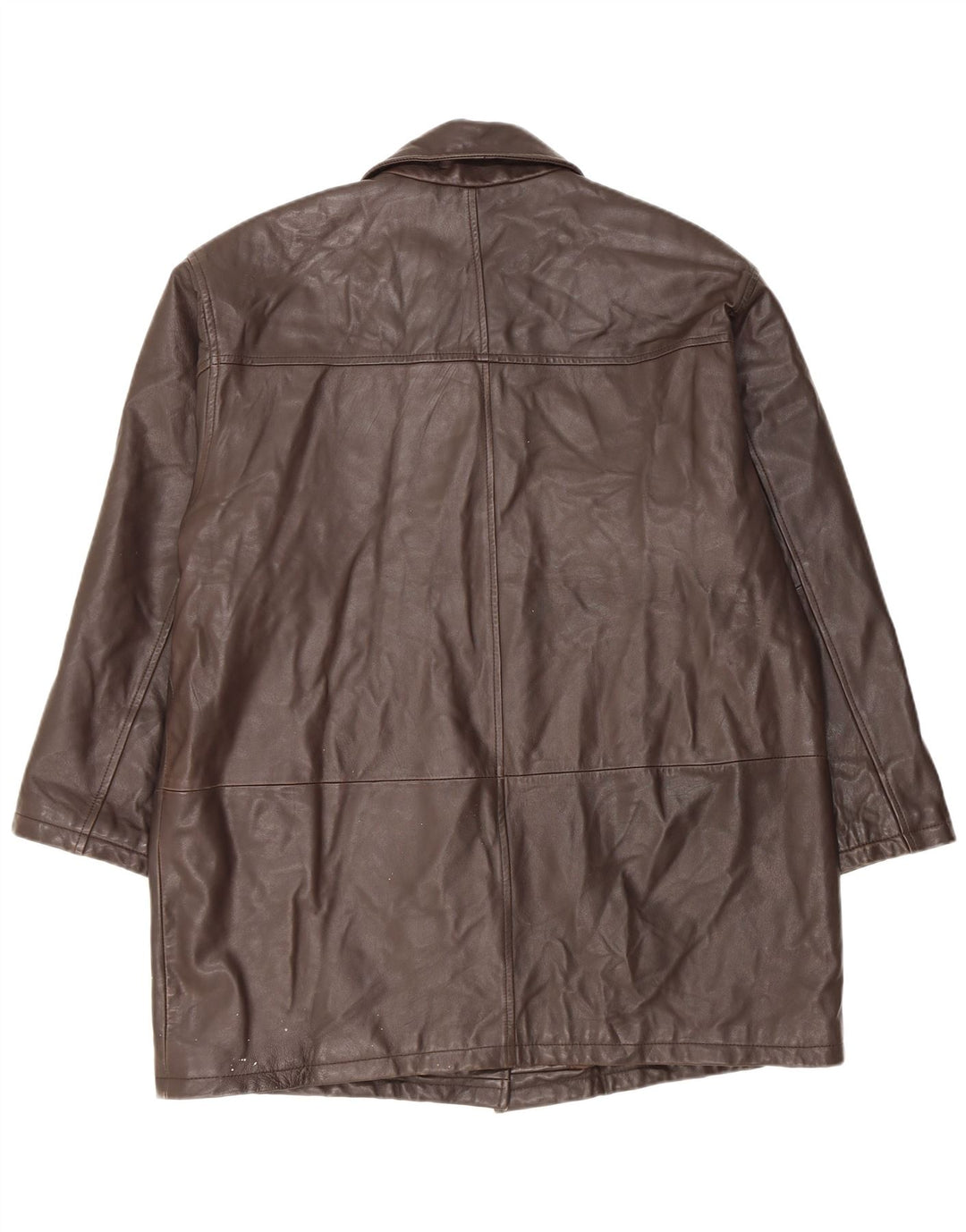 Maddox Womens Loose Fit Ledermantel EU 42 Large Braun