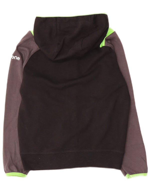 Canterbury Jungen-Kapuzenpullover mit Reißverschluss, Ireland, 7–8 Jahre, Schwarz, Farbblock