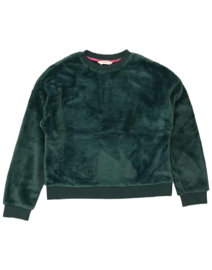 Marks & Spencer Damen-Pullover, übergroßer Crop-Sweatshirt, Gr. 10, Größe S, Grün