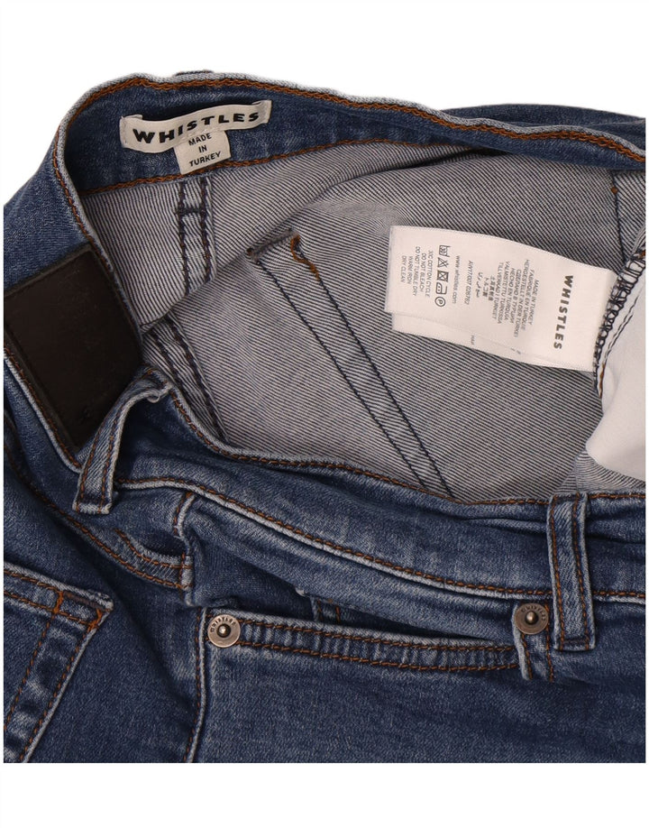 Whistles Damen-Cropped-Jeans W28 L24 Blaue Baumwolle