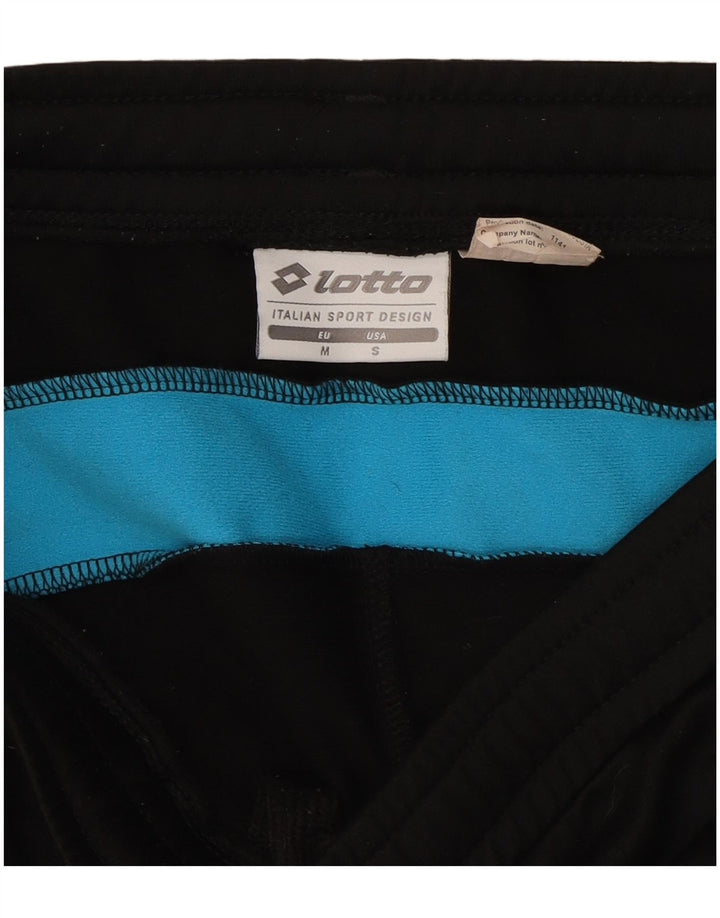 Lotto Herren-Bermuda-Sportshorts, Mittelschwarz, Farbblock