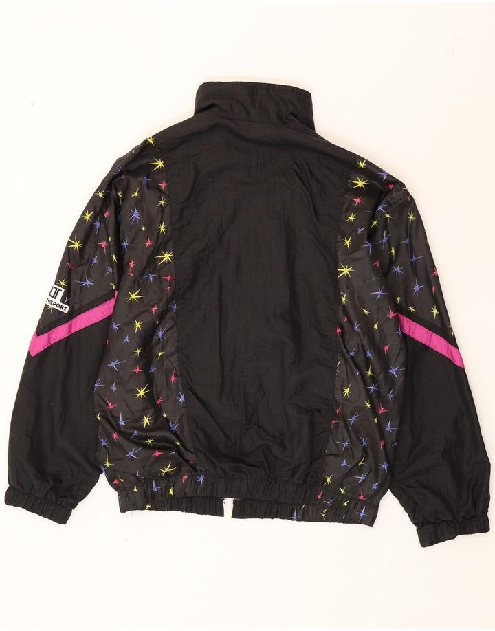 VINTAGE Womens Tracksuit Top Jacket EU 44 XL Black Vintage Vintage and Second-Hand Vintage from Messina Hembry 