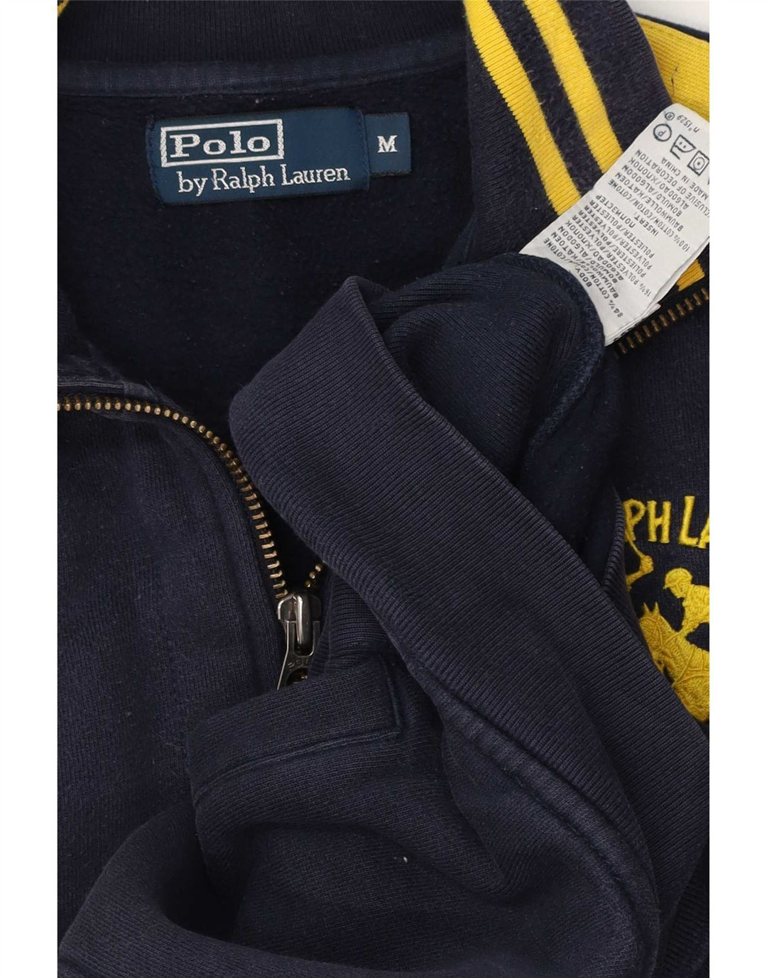 Polo Ralph Lauren Herren-Trainingsanzugoberteil, mittelgroß, Marineblau, Farbblock