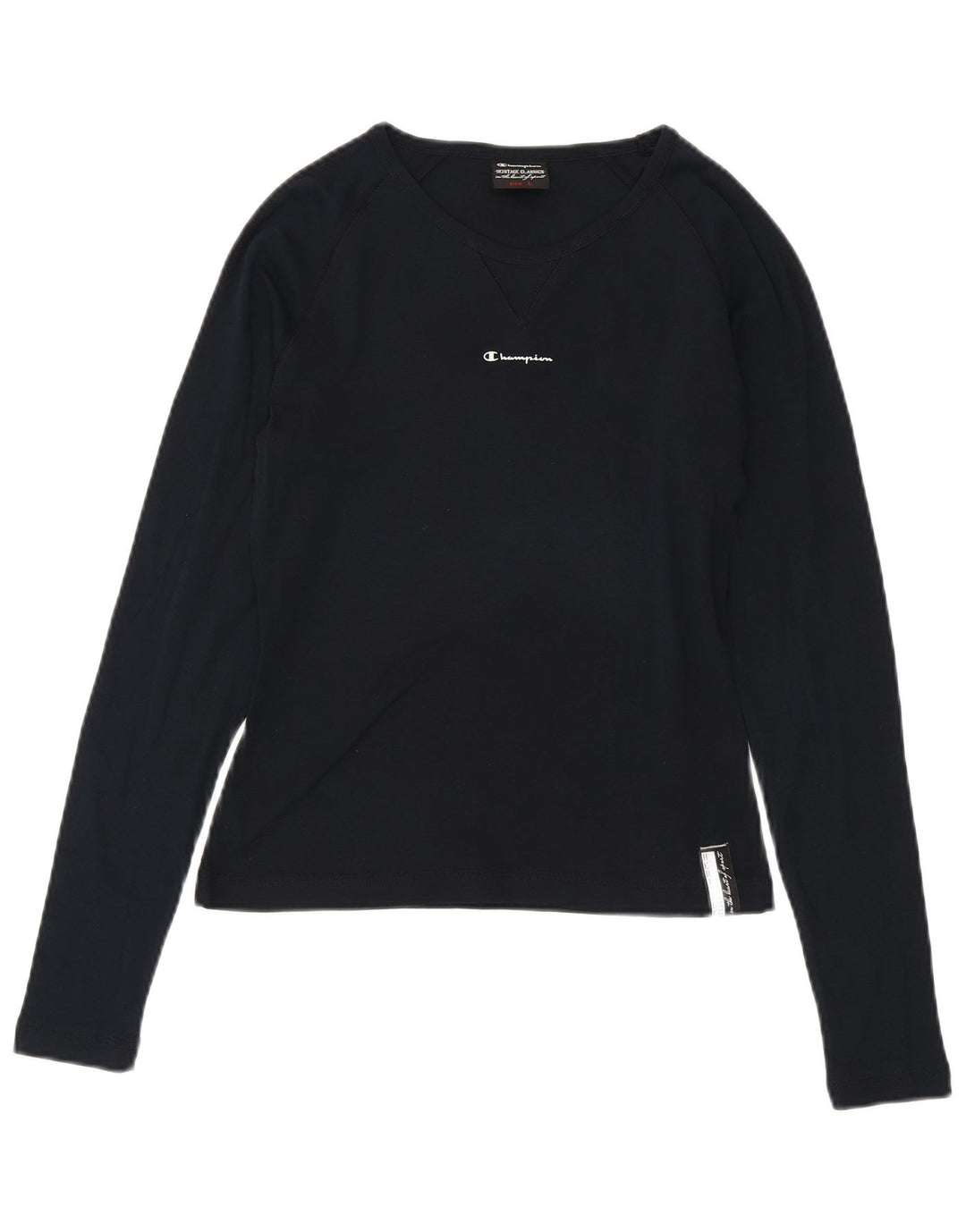 Champion Damen Graphic Top Langarm UK 16 Large Marineblau