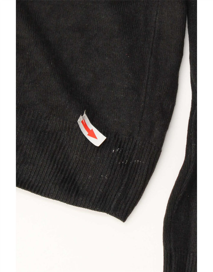 Marks & Spencer Herren-Pullover mit V-Ausschnitt, groß, Acryl, Schwarz