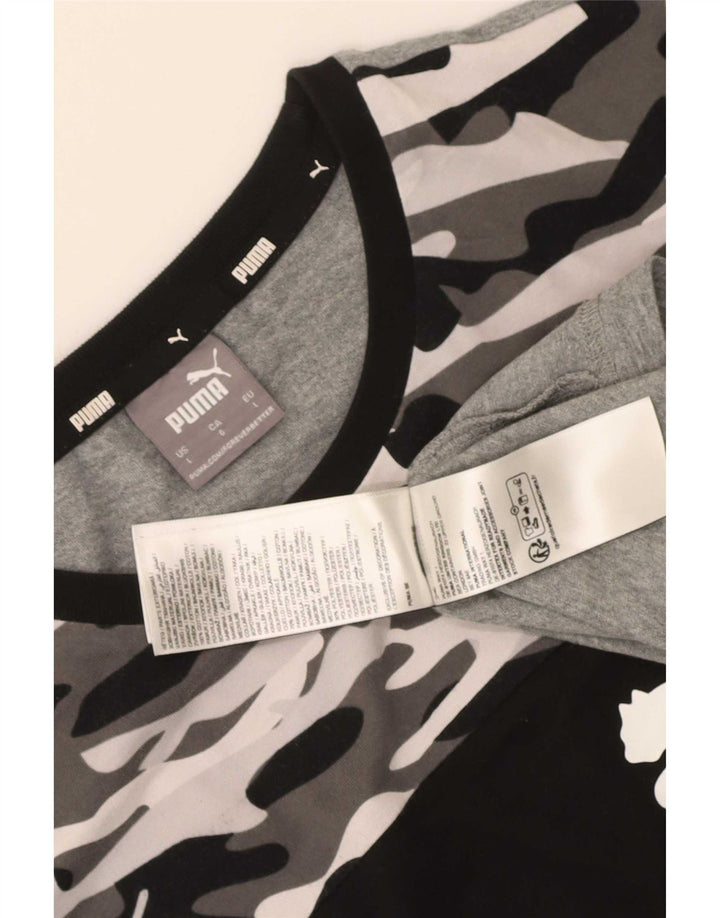 Puma Herren-T-Shirt mit Grafik, groß, mehrfarbig, Camouflage-Baumwolle