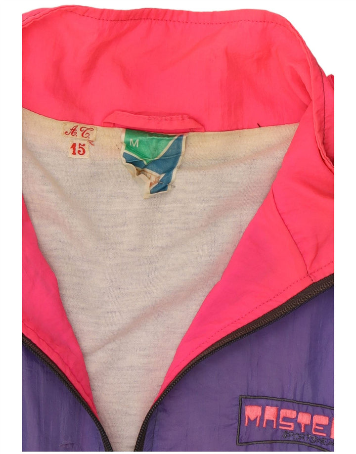 Master Herren-Trainingsanzugoberteil, mittelgroß, mehrfarbig, Colourblock-Polyamid