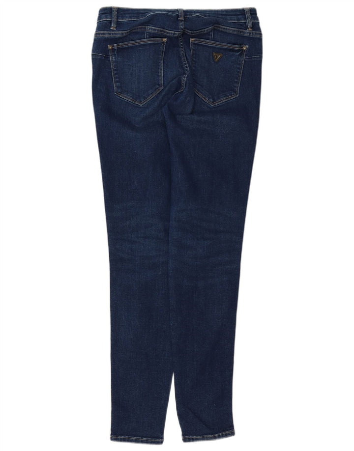 GUESS Damen Skinny Jeans W29 L28 Marineblaue Baumwolle
