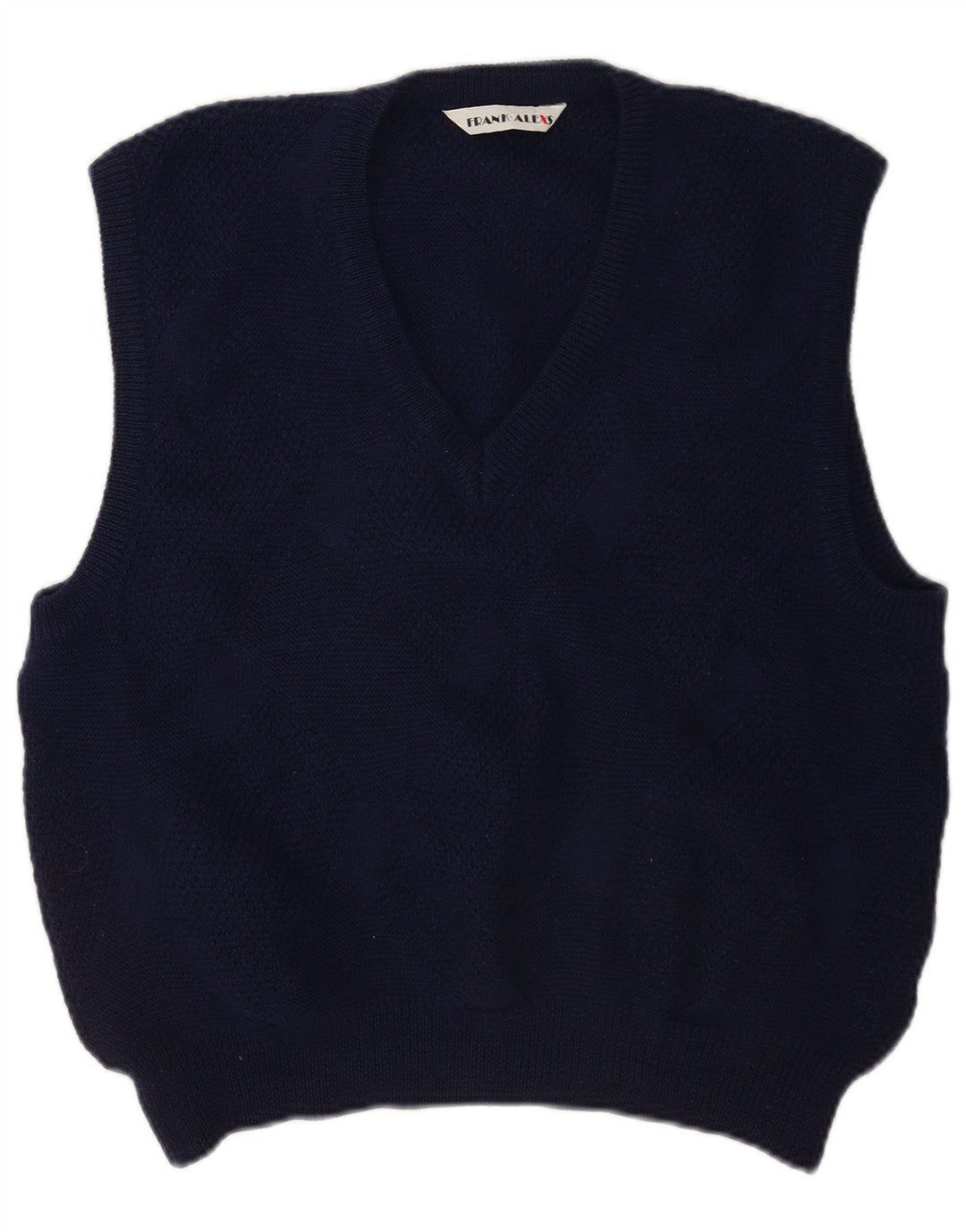 Frank Alexs Herren Weste Tank Top Medium Marineblau Wolle