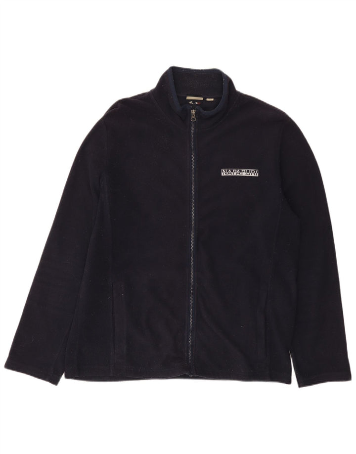 Napapijri Herren Fleecejacke UK 42 XL Marineblau Polyester