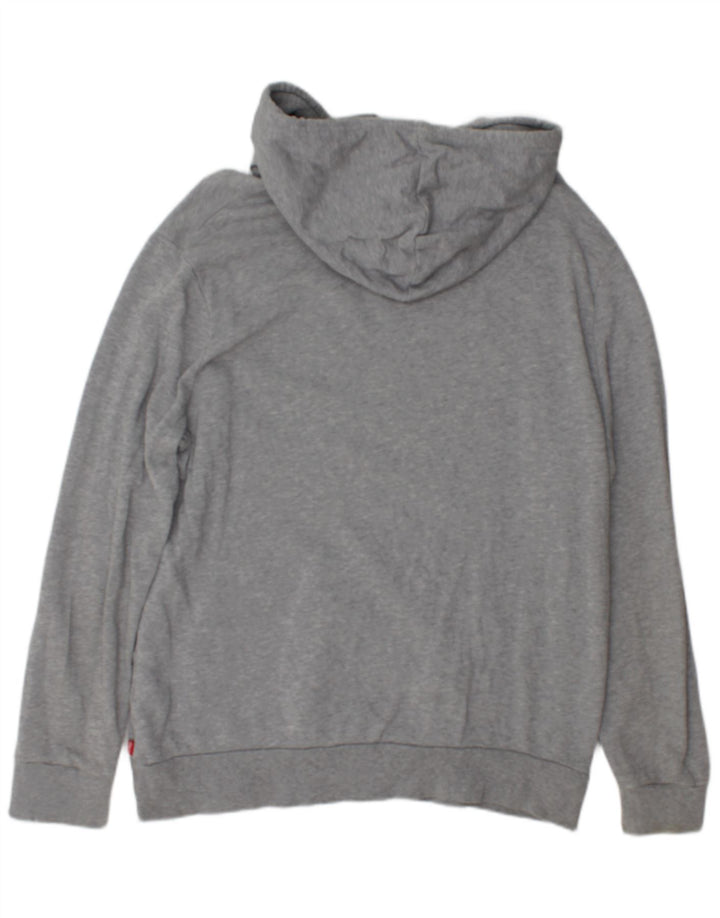 Levi's Herren-Kapuzenpullover mit Grafik, groß, graue Baumwolle