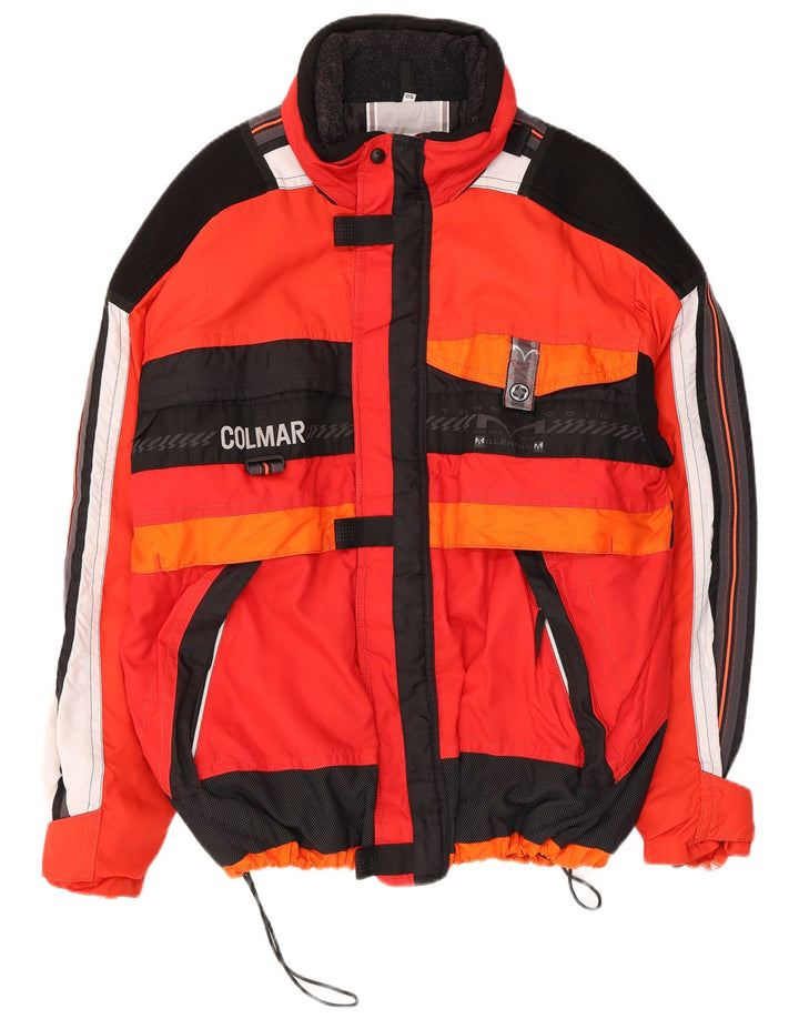 Colmar Herren-Skijacke mit Grafik, EU 50, Mittelrot, Farbblock