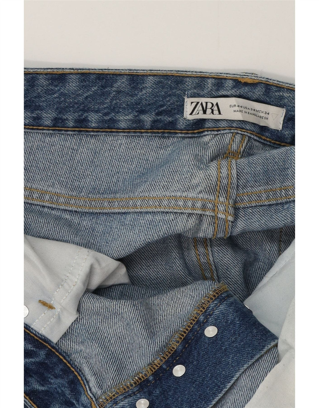Zara Herren Tapered Jeans EU 44 Large W34 L27 Blau