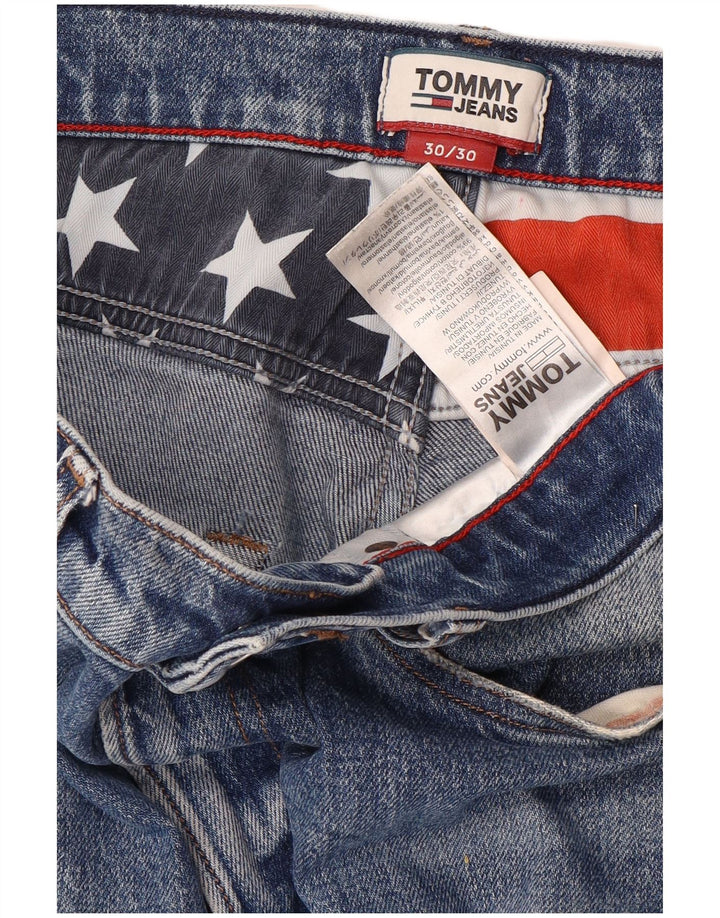 Tommy Hilfiger Herren Modern Tapered Jeans W30 L30 Blaue Baumwolle