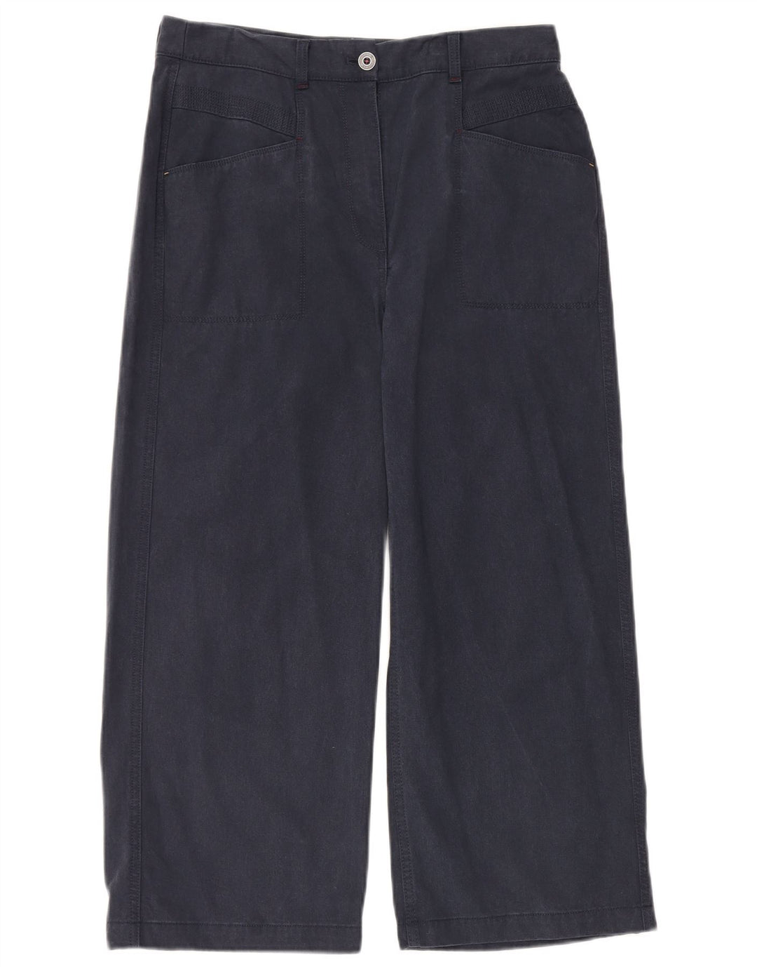 WHITE STUFF Kurz geschnittene Damenhose UK 12 M W32 L25 Marineblau