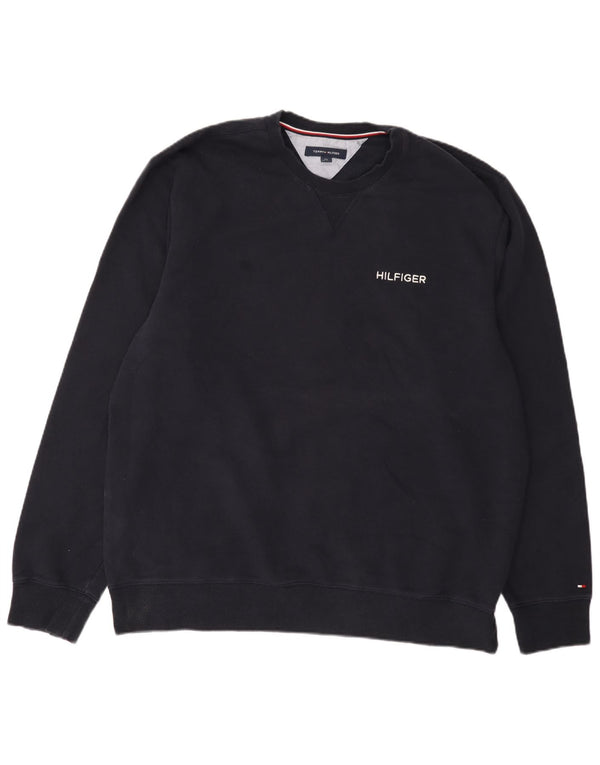 Tommy Hilfiger Herren Sweatshirt Pullover 2XL Marineblau Baumwolle