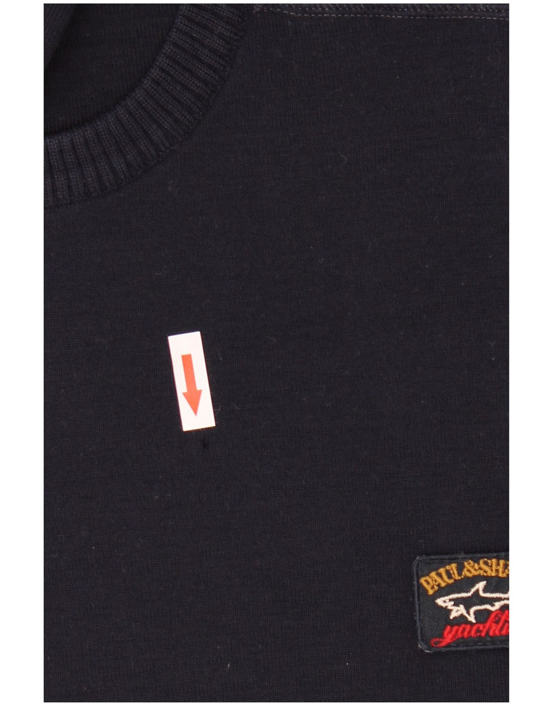 Paul & Shark Herren-Pullover mit Rundhalsausschnitt, groß, marineblaue Wolle