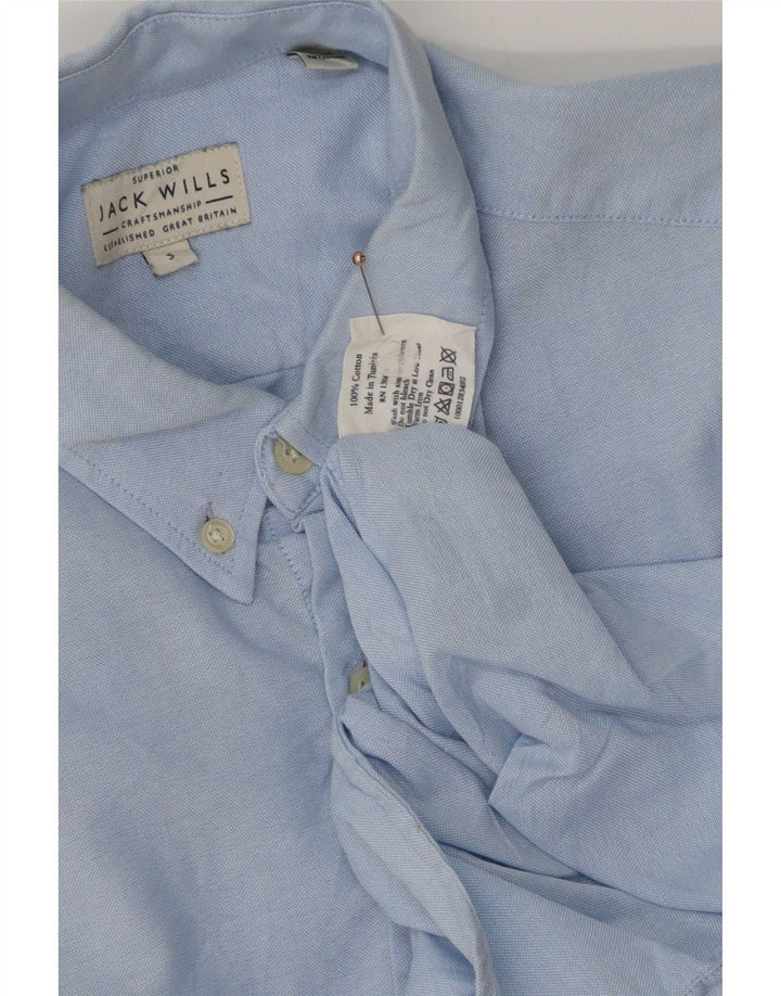 Jack Wills Herrenhemd, klein, aus blauer Baumwolle