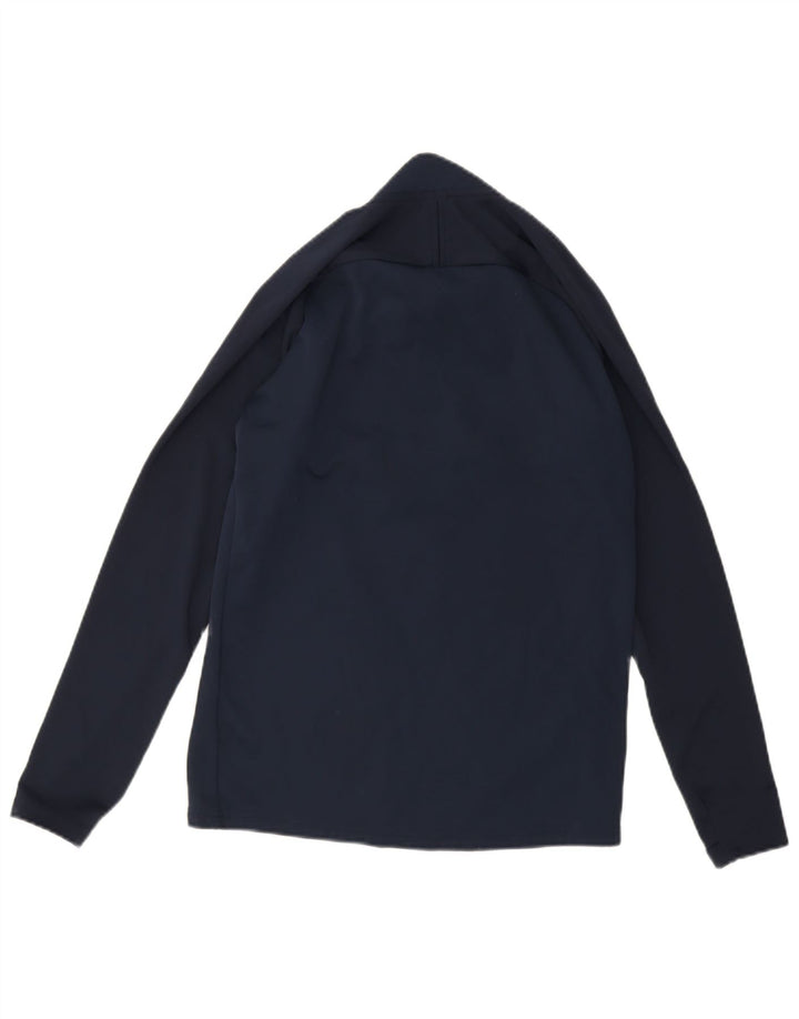 Nike Herren Dri Fit Pullover-Trainingsanzugoberteil, Größe S, Marineblau, Farbblock