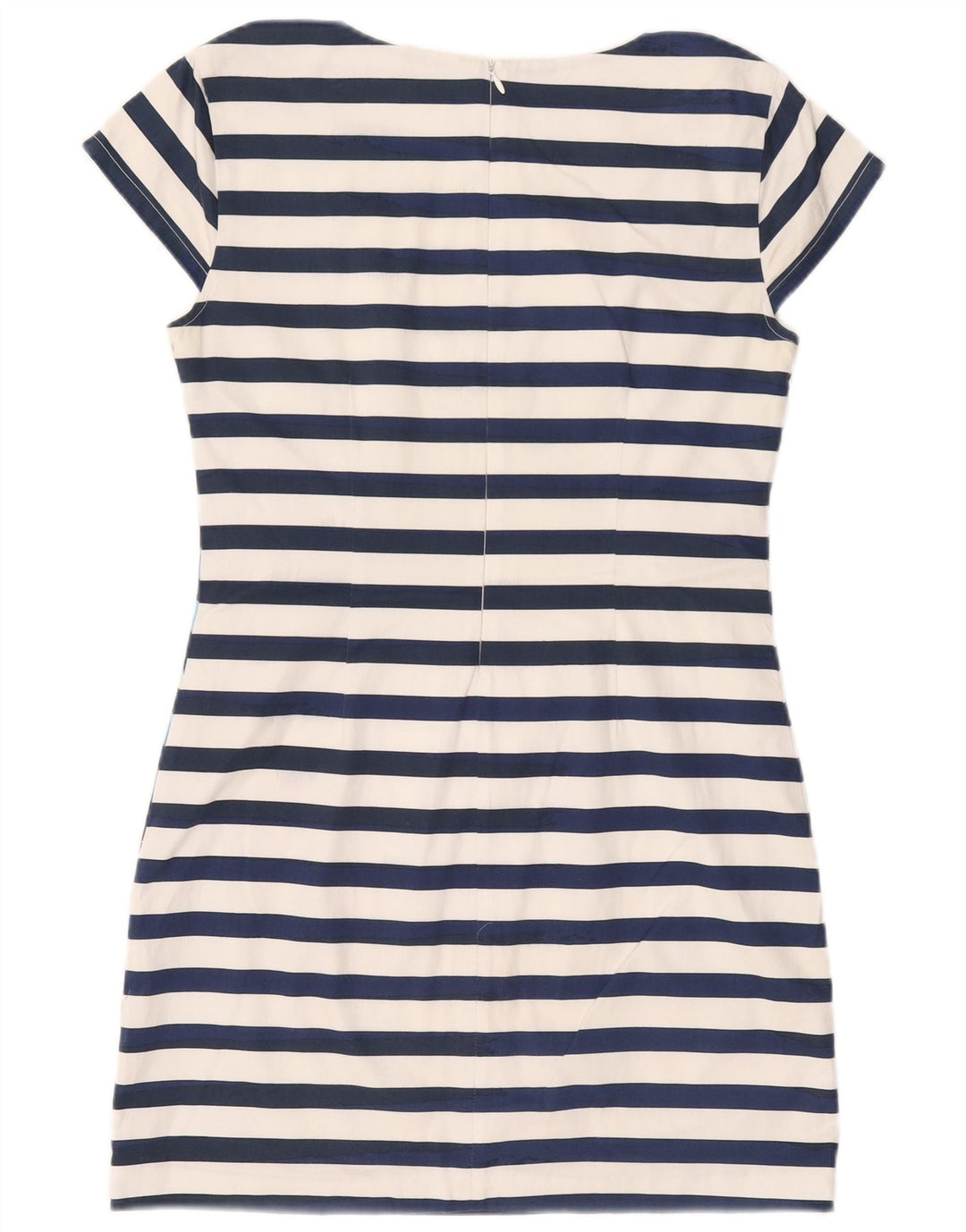 Desigual Damen Graphic Etuikleid EU 40 Mittelweiß gestreift