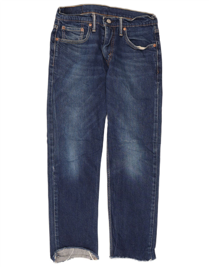 Levi's Damen 502 Tapered Jeans W29 L30 Blaue Baumwolle