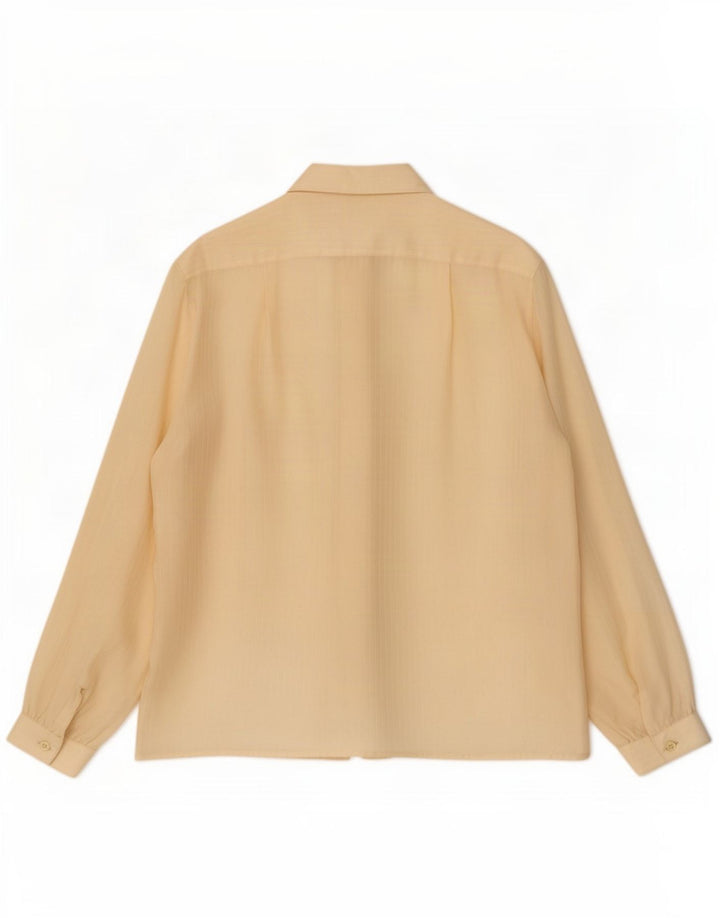 Vintage Damen Hemdbluse Größe 45 Groß Beige