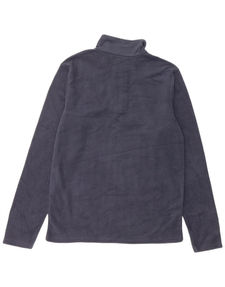 Mountain Warehouse Herren-Fleecepullover mit Reißverschluss am Hals, XS, Marineblau, Polyester