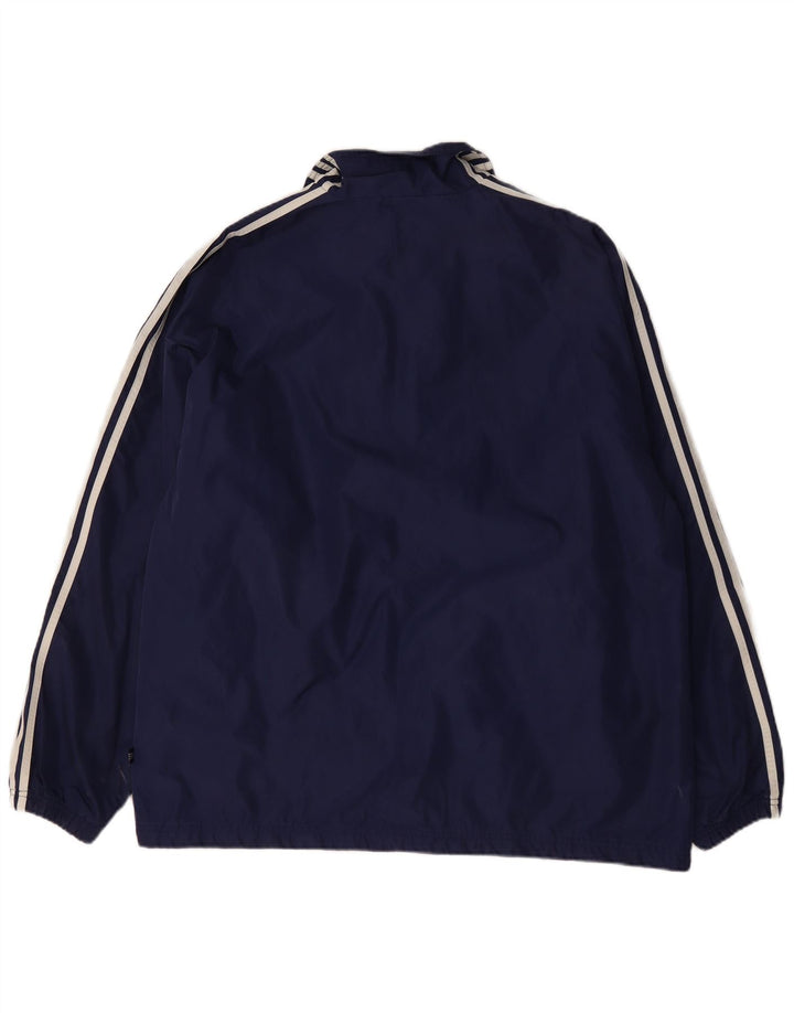 Adidas Herren Windjacke UK 44/46 Large Marineblau Polyamid