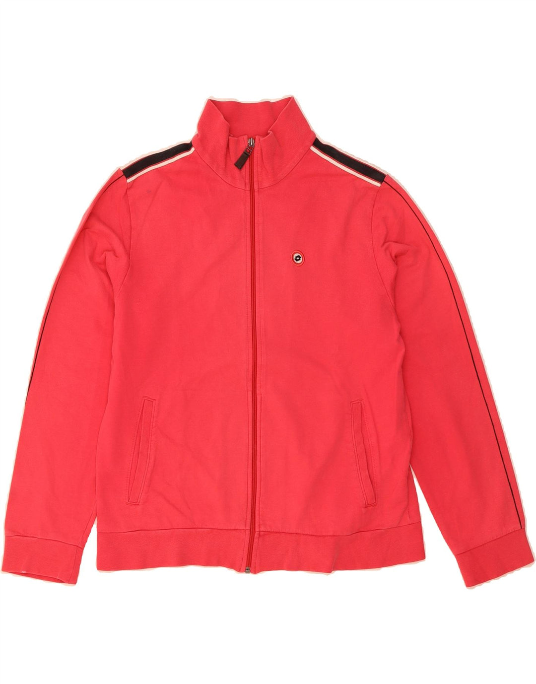 LOTTO Womens Tracksuit Top Jacket UK 14 Medium Pink Vintage Lotto and Second-Hand Lotto from Messina Hembry 