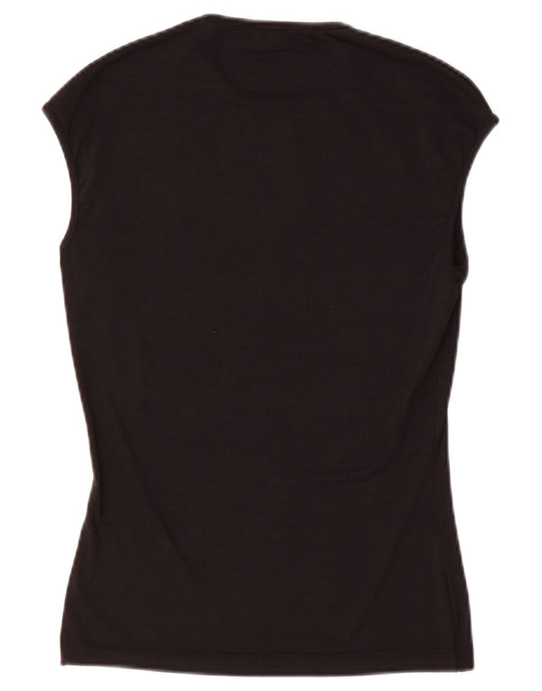 Max & Co. Damen Weste Top UK 8 Small Schwarz
