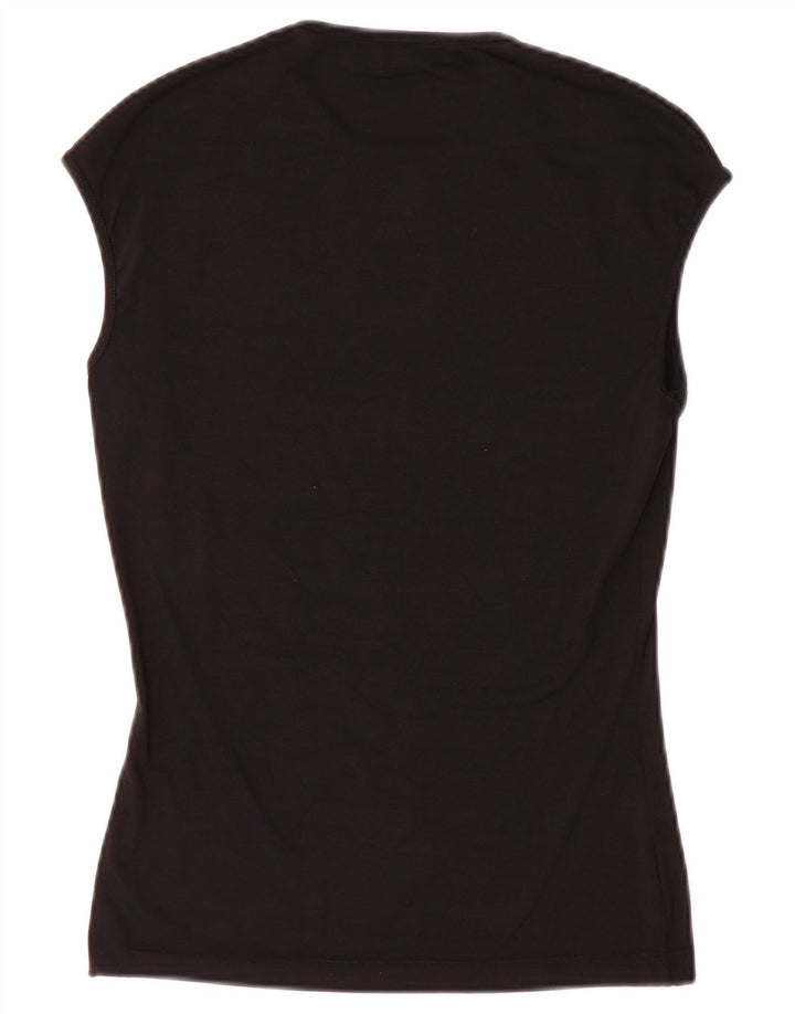 Max & Co. Damen Weste Top UK 8 Small Schwarz