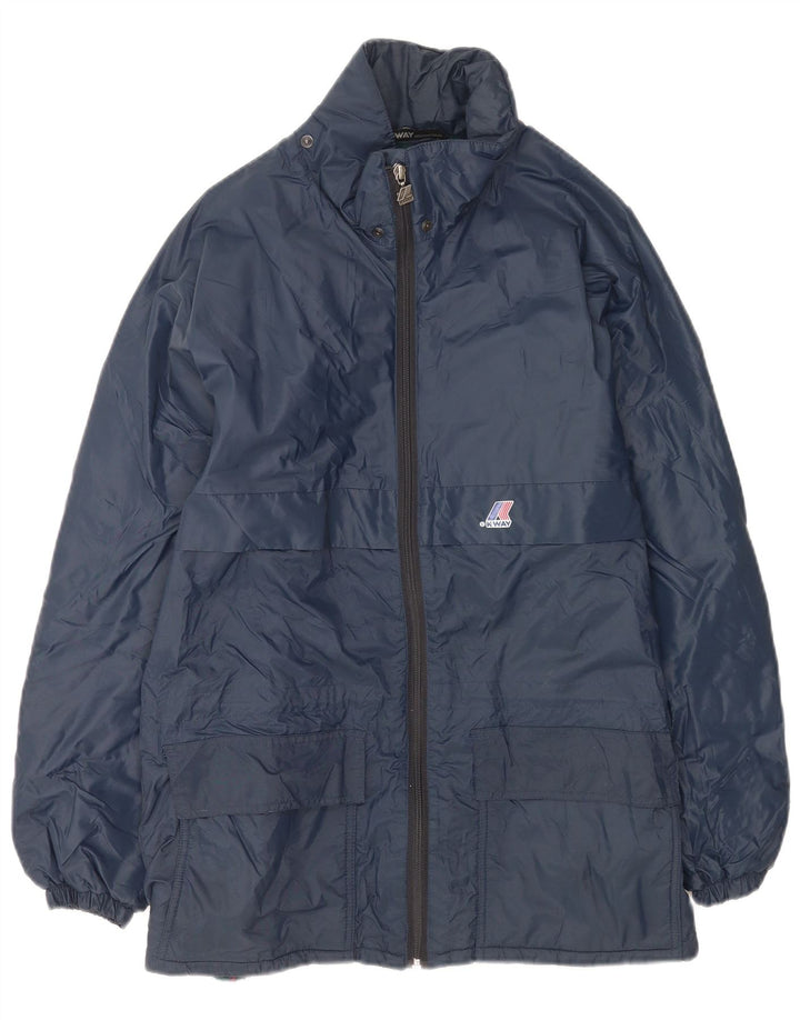 K-Way Herren-Windbreaker-Jacke, UK 40, Größe L, Marineblau
