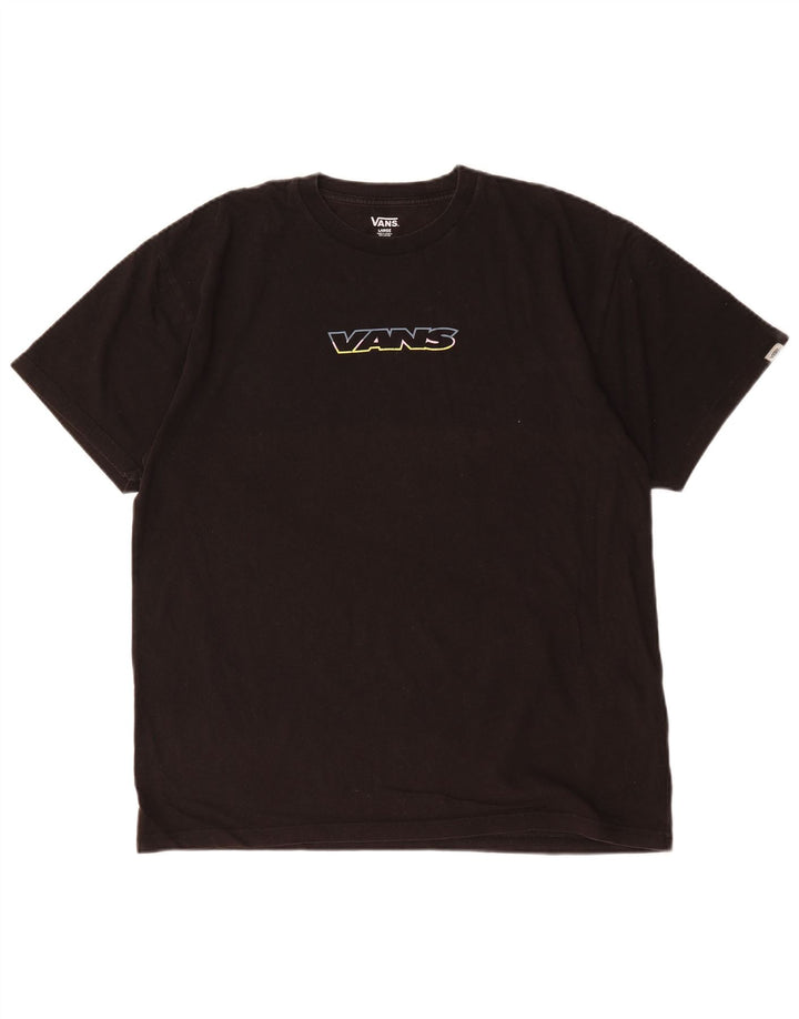 Vans Herren-T-Shirt mit Grafik, Größe L, Schwarz, Baumwolle