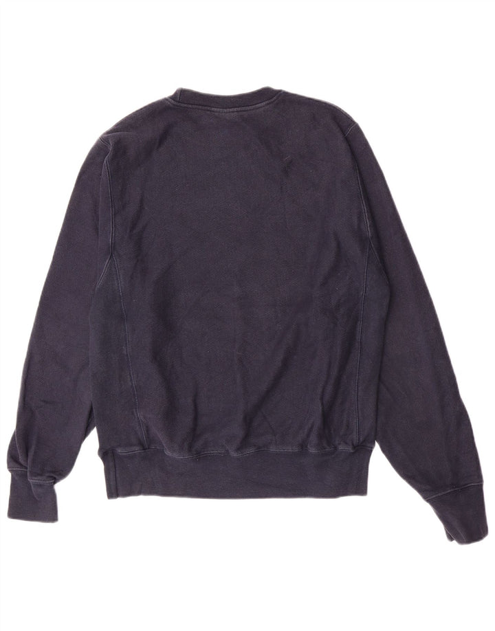 Champion Herren Reverse Weave Graphic Sweatshirt Pullover Small Marineblau