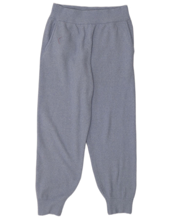 JACK WILLS Womens Knit Joggers Casual Trousers UK 14 Large W32 L30  Blue