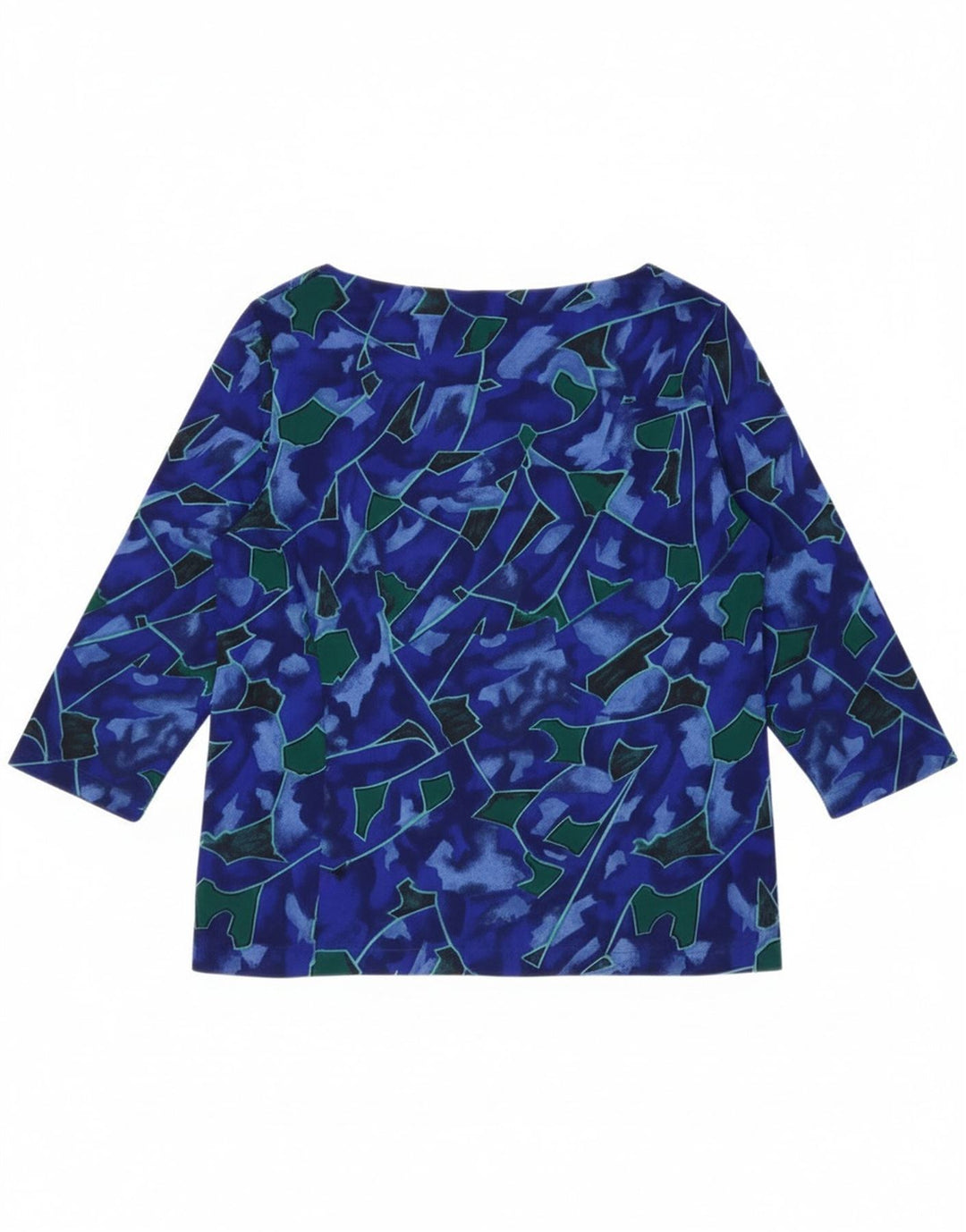 Valstar Womens Abstract Pattern Top 3/4 Ärmel UK 18 XL Blau